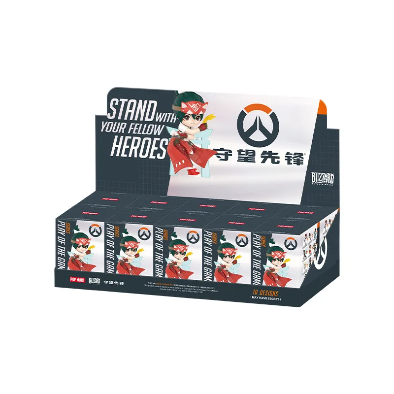 الأصلي البوب مارت OW Overwatch سلسلة صندوق أعمى لعبة جمع Kawaii أنيمي عمل مفاجأة هدية عيد ميلاد