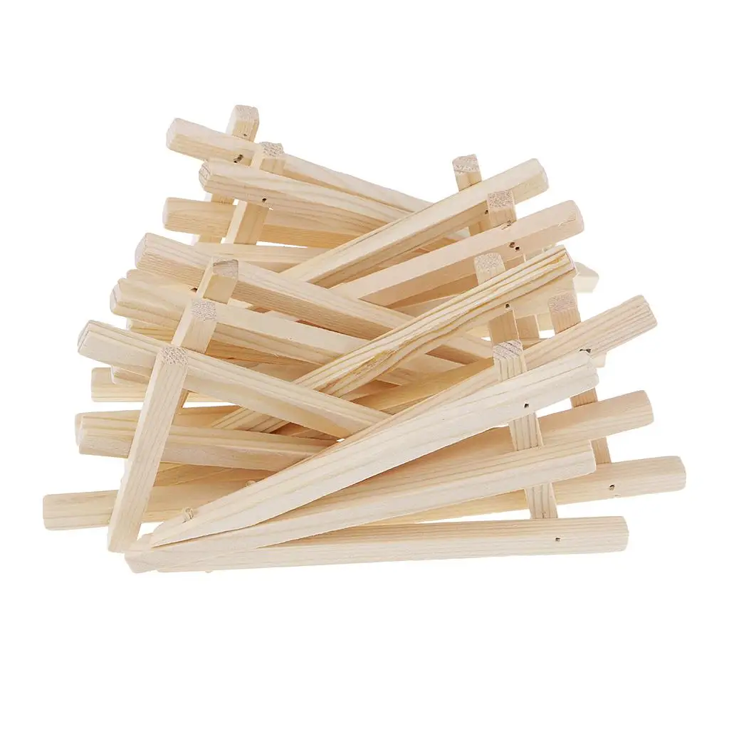 10Pcs Mini Wooden Tabletop Display Easel Desktop Easel Stand for