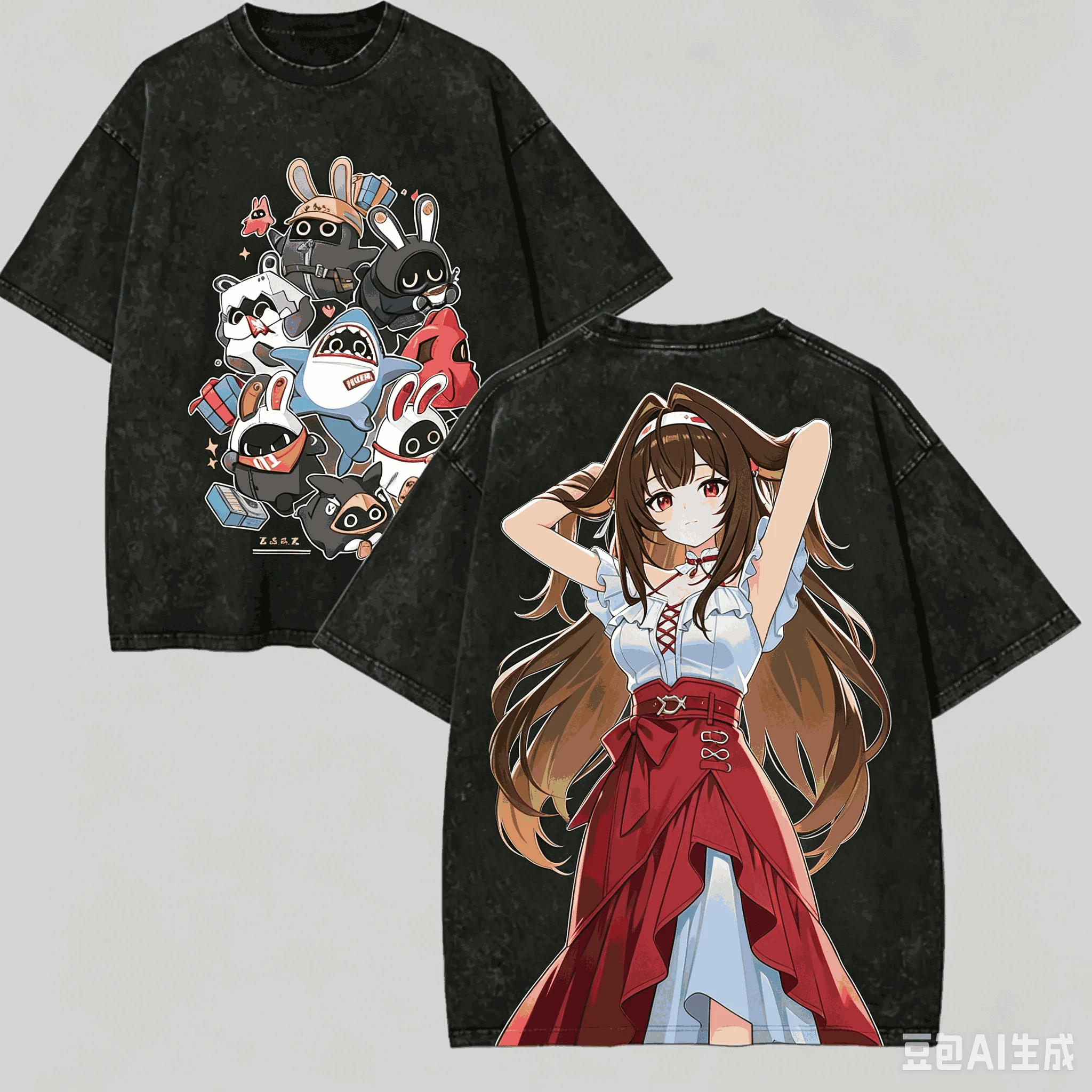 Zenless Zone Zero Washed T-shirt Anime Lover Harajuku New Model Oversized Vintage Loose Streetwear Classic Unisex high quality