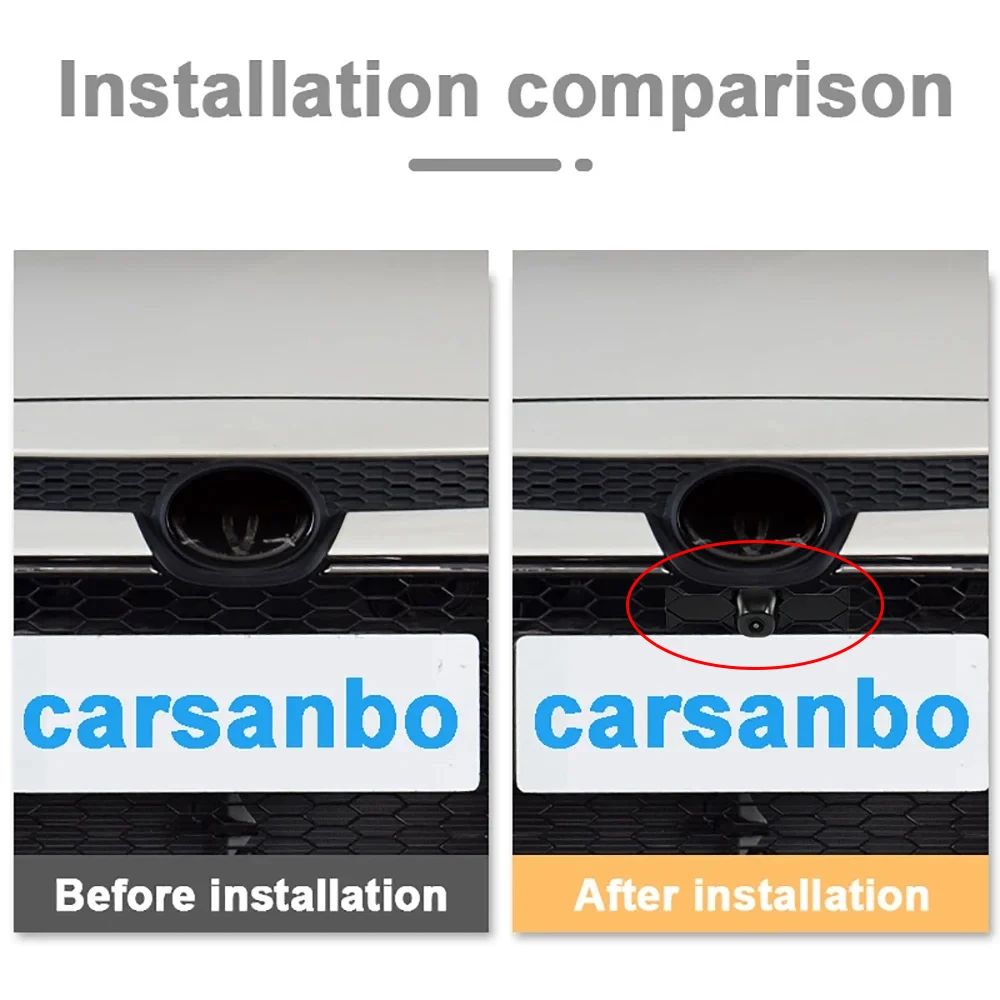 Carsanbo For Toyota Levin 2019 2020 2021 Car Front View Parking Camera CVBS AHD Switch 150° Night Vision Fisheye Lens Waterproof