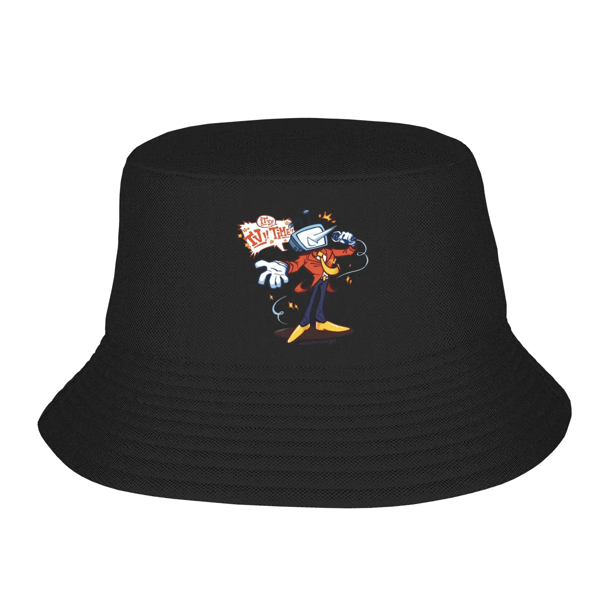 Ropa Urbana ¡Es Hora de TV! Sombrero de Pescador Mr. Tenna Deltarune, Unisex, para Pesca, Vacaciones en la Playa, Sombrero Panamá