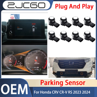 ZJCGO Car Parking Sensor 8 Sensors Buzzer Reverse Backup Radar Sound Alert System For Honda CRV CR-V RS 2023 2024