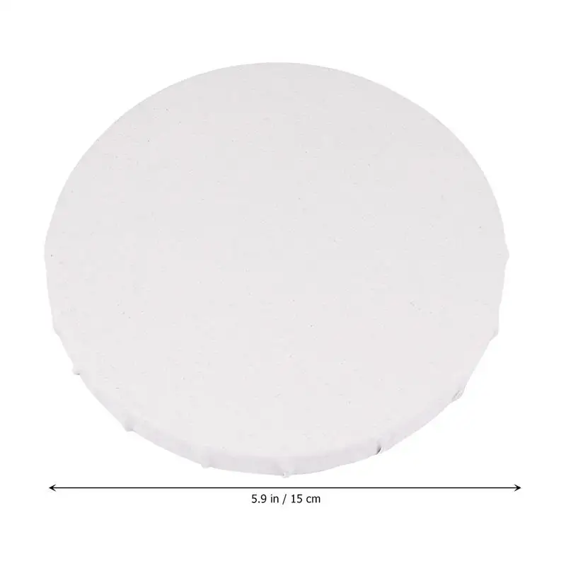 4 Pcs Table Top Easel Mini Easels Oil Painting Board DIY Round Bamboo Blank