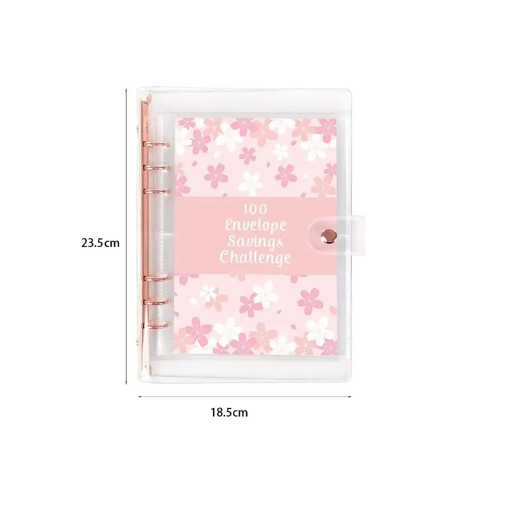 PVC 100 Envelopes Money Saving Challeng Save Money Reusable Mini Binder Savings Challenge Challenge Binder