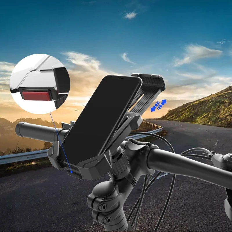 

2026 New Bicycle Motorcycle Compatible Phone Stand Handlebar Mounted Fits All Phones Phone Stand Lightweight Compact Phone Stand