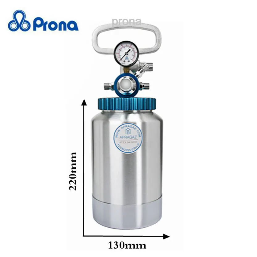 Prona-tanque de presión de RT-2E de 2 litros de capacidad, barril de pintura de RC-2E, Material alimenticio