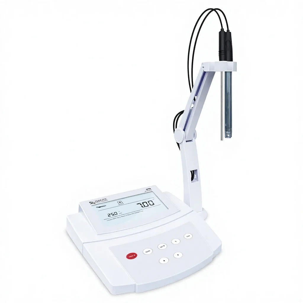Bante 210 Benchtop pH Meter | Lab Routine Measurements 0.01 pH Accuracy 3-Point Calibration Electrode Temperature Probe OEM ODM