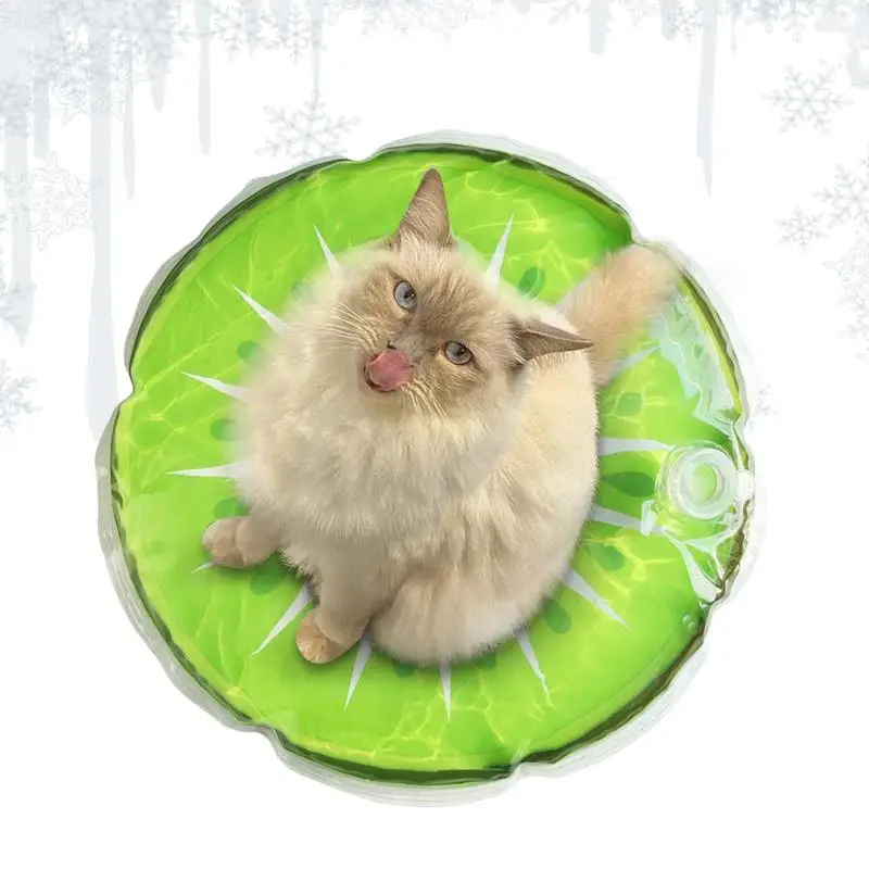 

Охлаждающий коврик для собак, круглый водяной коврик для щенков, милый фруктовый узор, охладитель, подушка, кровать, спальный матрас для собак и