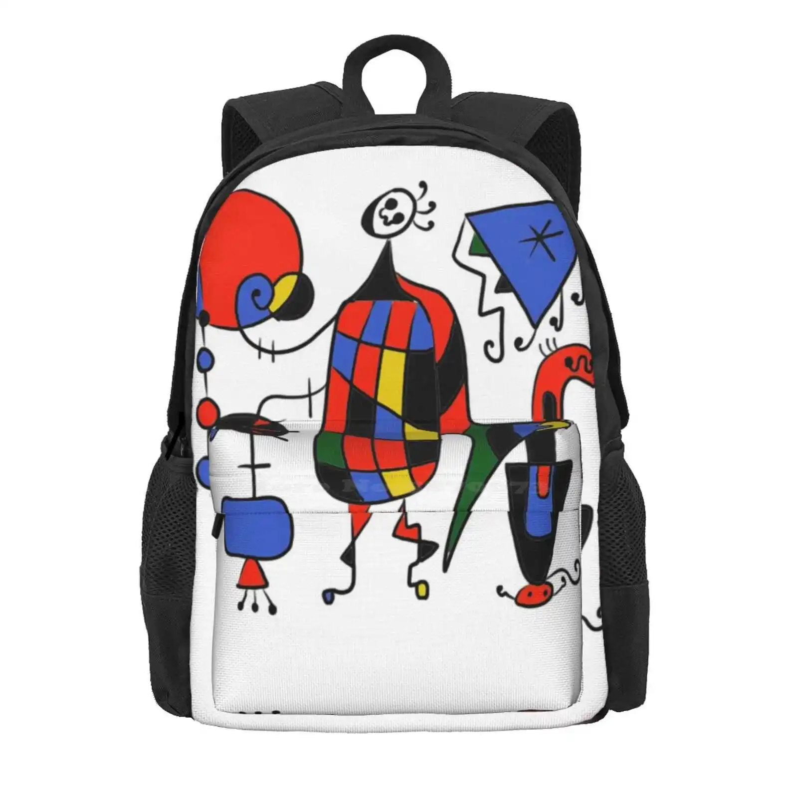 Joan Miro Paintings Hot Sale Schoolbag Backpack Fashion Bags Miro Cut Outs Joan Miro Art Surrealist Joan Painter Joan Miro Moma