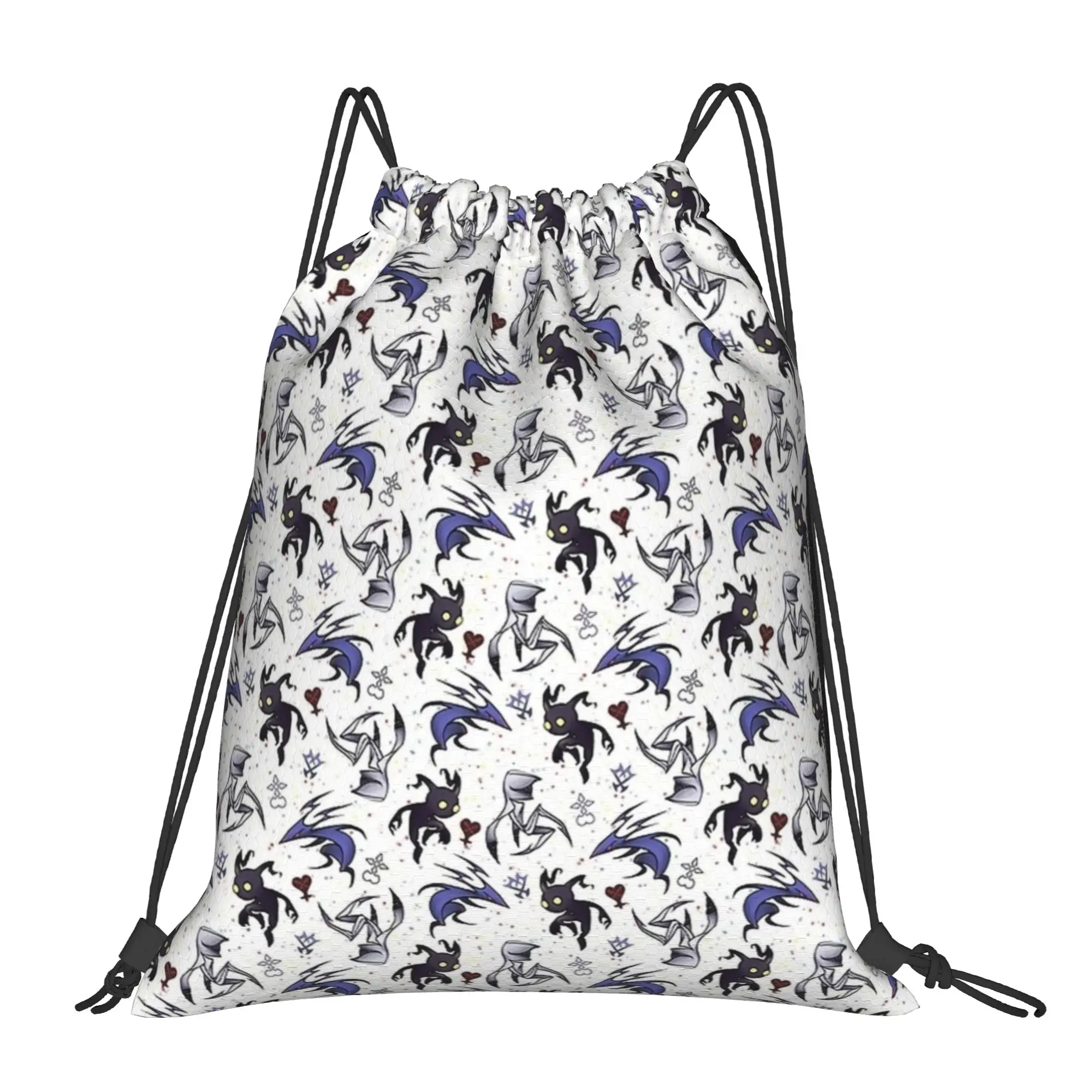 

Рюкзак на шнурке с рисунком Hollow Knight, спортивная сумка для спортзала, водонепроницаемый игровой рюкзак на шнурке для походов