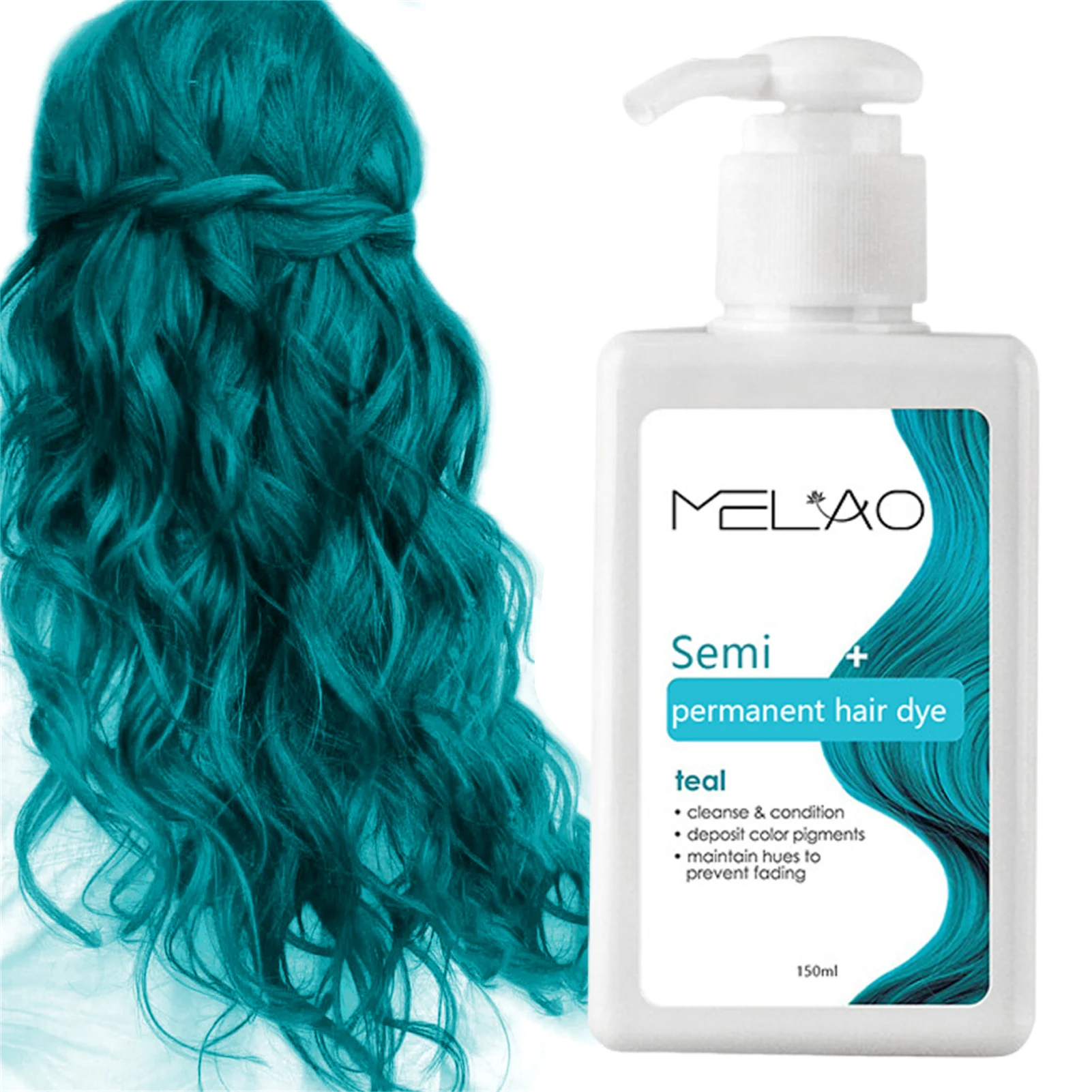 Semi Permanent Hair Dye Hair Color Cream And Conditioner Coverage Semi-Permanent Hair Dye Cream Red/Blue Hair Dye Cream