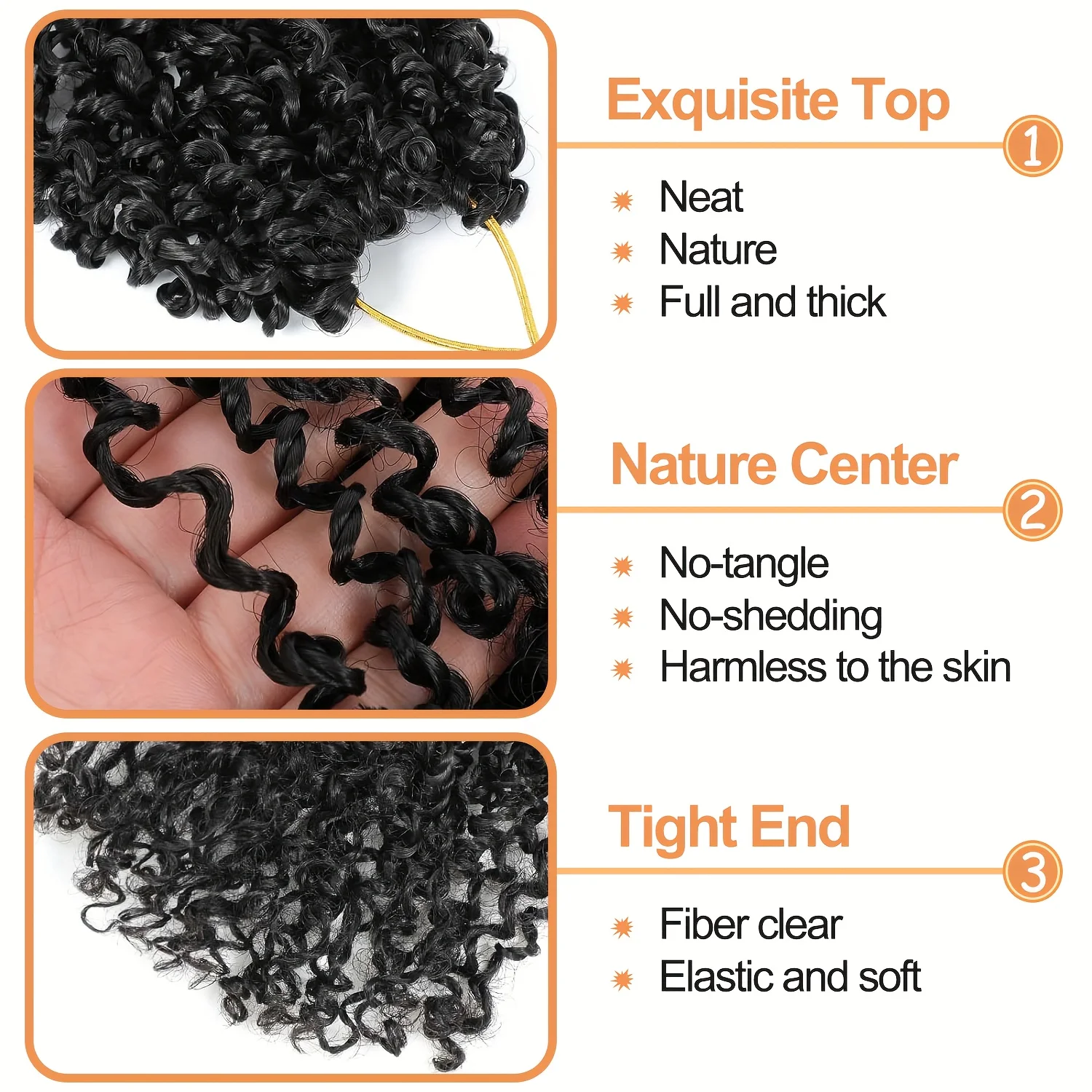 Волосы Yanky Twist Вязаные крючком 12 дюймов, всего 4 упаковки, предварительно скрученные микропружинные твисты, сенегальские волосы в стиле бохо, вязанные крючком, синтетические волосы