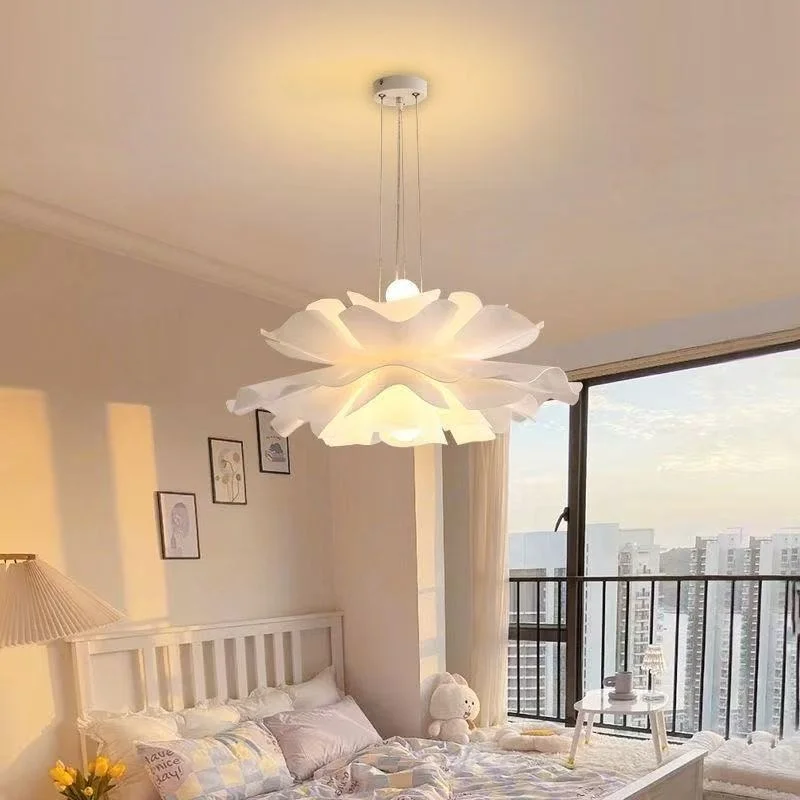 Flower Suspension Acrylic Pendant Lamp Ceiling Chandelier Hanging Light for Kitchen Living Room Bedroom