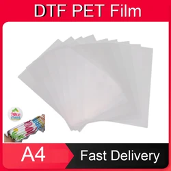 A4 DTF Film 75U transparent DTF Pet Film transfer DTF Film druck Für Hot melt pulver