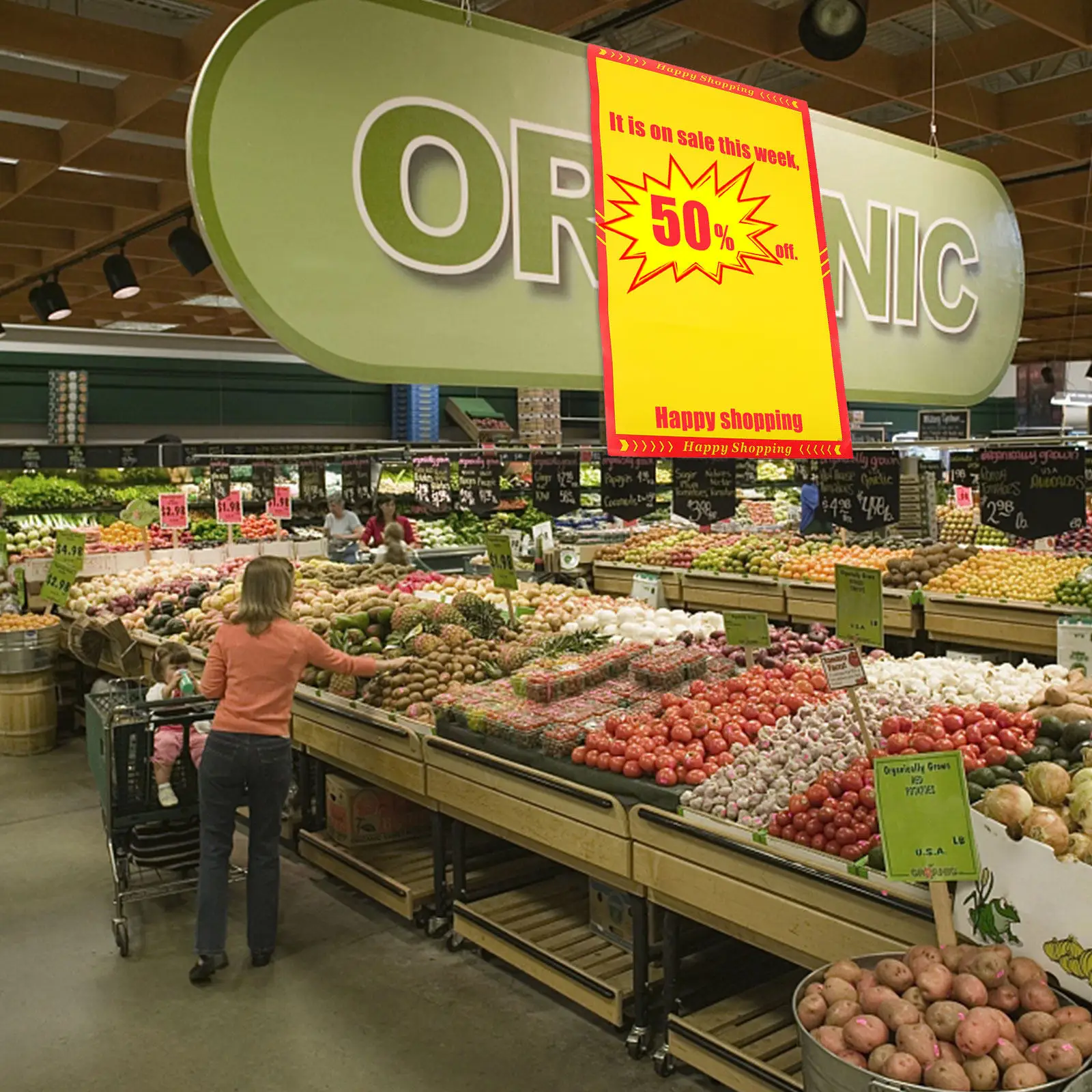 

10Pcs Commodity Price Tags Heavy Duty Coated Paper for Shop Sales Events Advertising Labels Promotional Price Signs Sale Markers