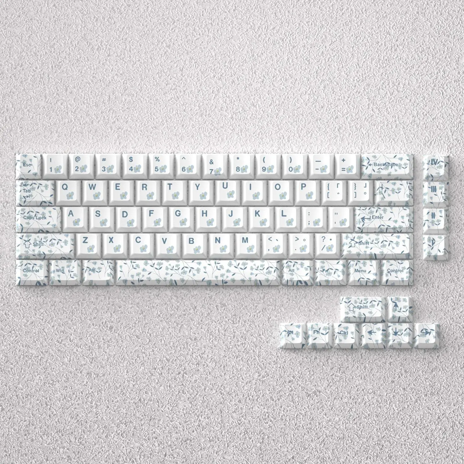 Printed keycap positive engraving hot sublimation original PBT height adaptation 60 65 68 keys