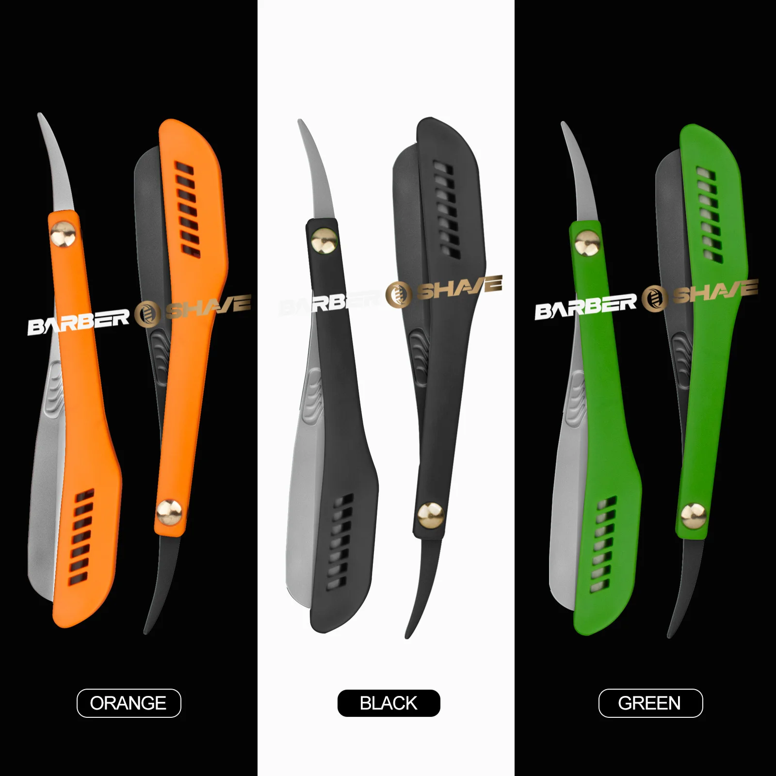 

Professional Men's Stainless Steel Barber Manual Shaving Razor Salon Hairdresser Tools Hair Cutting Straight Edge Knife Holder