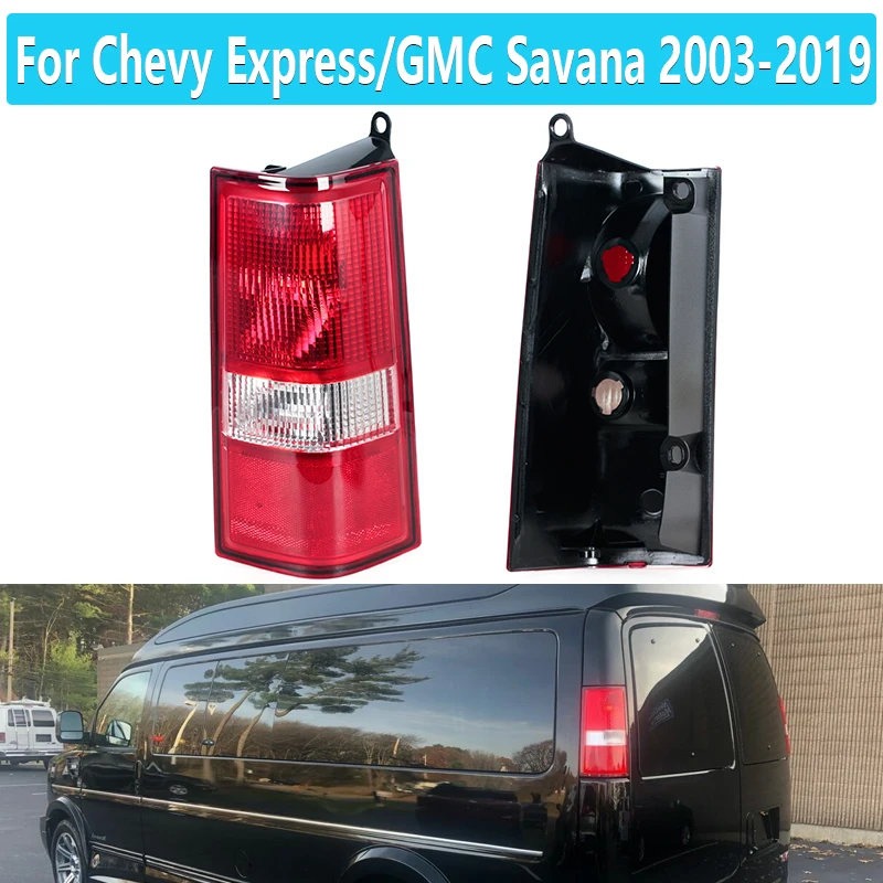 Tail Light Cover For Chevrolet Express/GMC Savana 2003-2019 Rear Turn Signal Reverse Warning Light Cover Without Bulb GM2800214