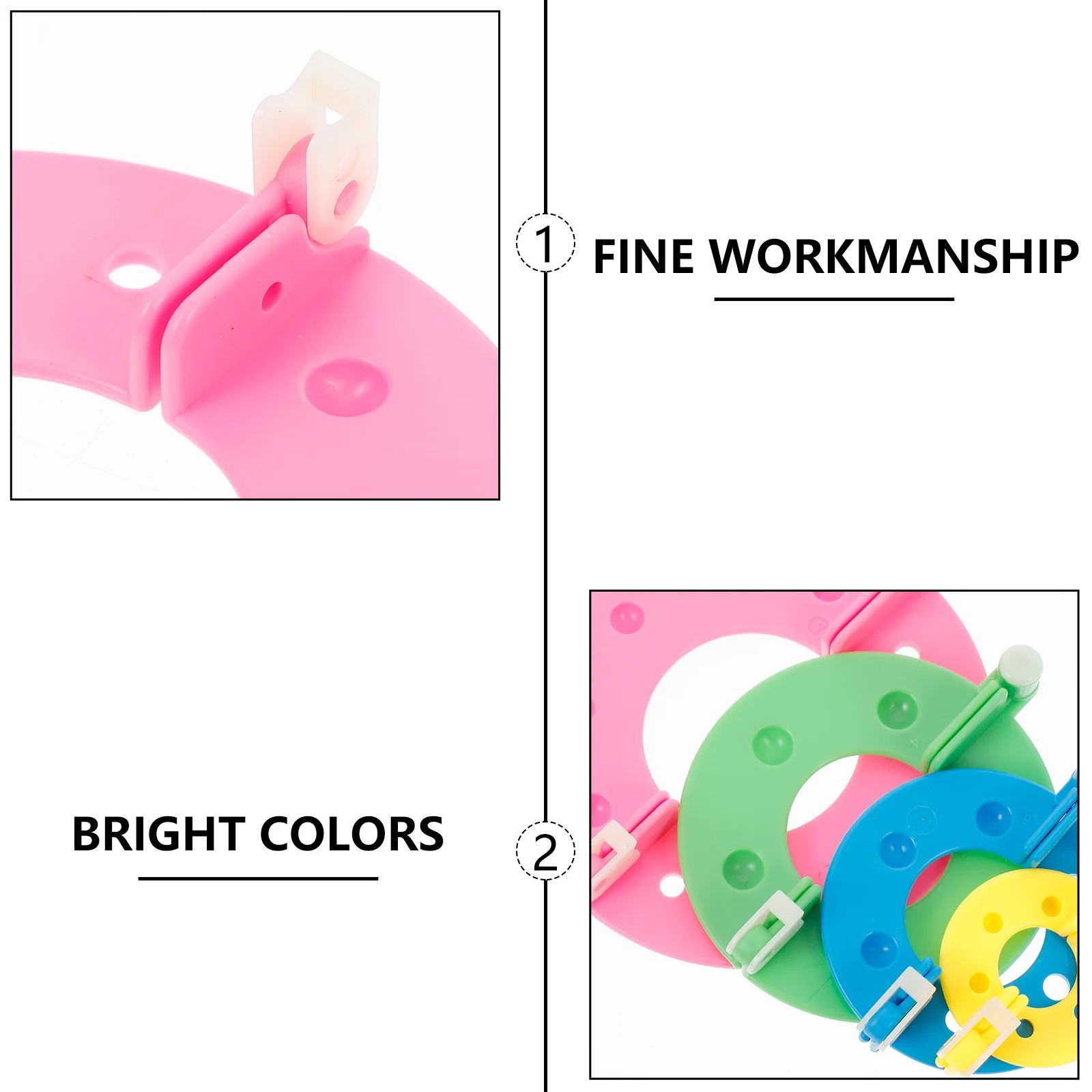 8 шт., 4 размера, создатель помпонов, шарик для пуха, 3,5 см, 5,5 см, 7 см, 9 см, инструмент для рукоделия из пряжи своими руками для детей и взрослых, материал из АБС-пластика, ручная работа