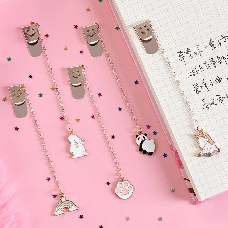 Panda Rocket Bottle Cat Claw Meteor Rabbit Cartoon Bookmark Stationery Student Gift School Office Supply Escolar Papelaria