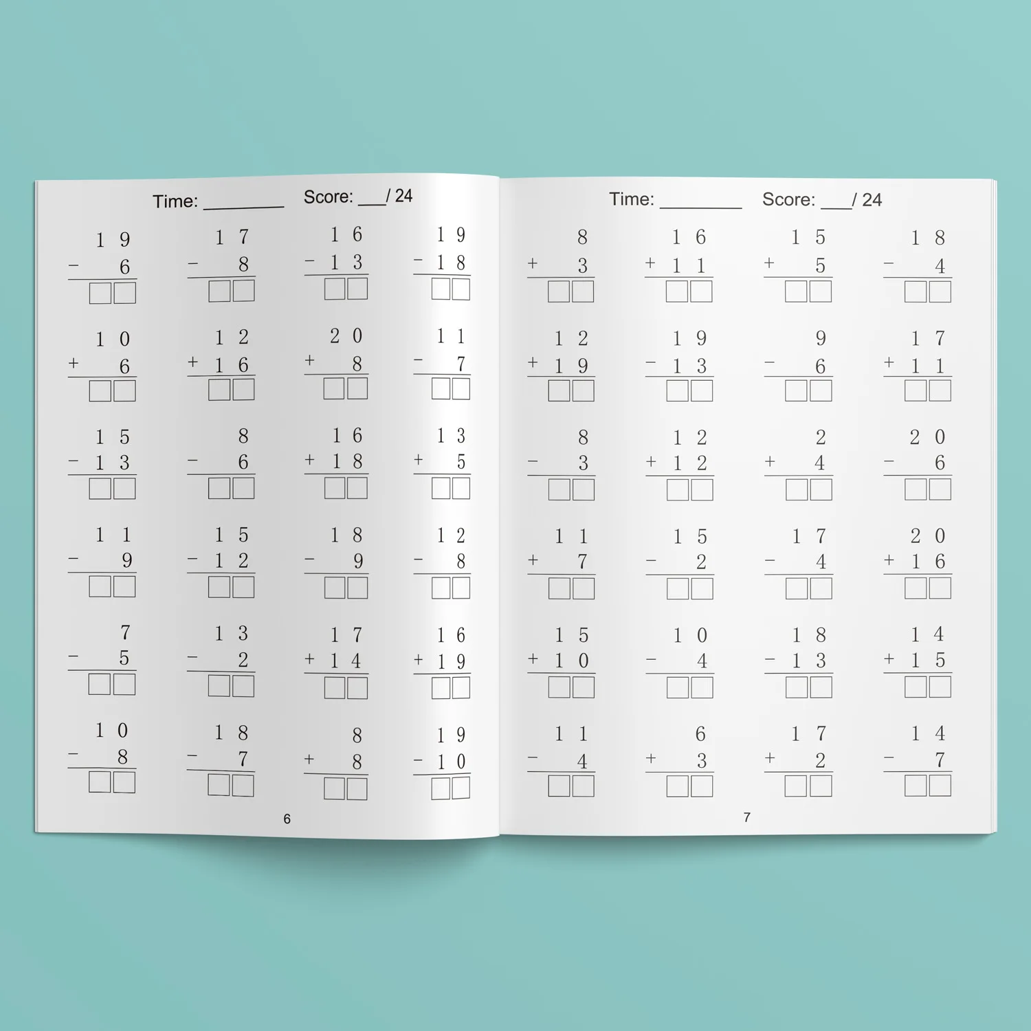 الجمع والطرح 32 صفحة من مصنف تنوير الرياضيات للأطفال ضمن 20 مشكلات حسابية عقلية #4