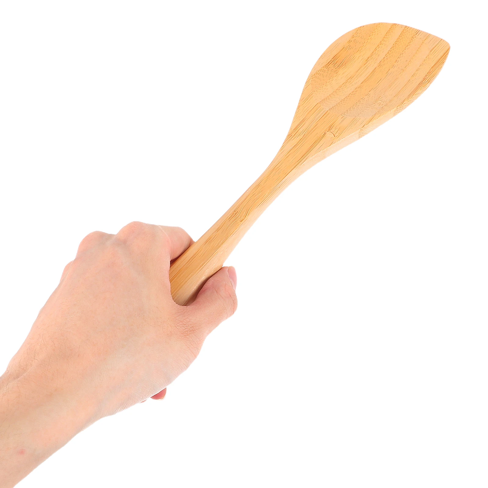 

2Pcs Bamboo Kitchen Spoons Long Handled Salad Stirring Cooking Utensils Non Scratch Wooden Serving Mixing Set Bamboo