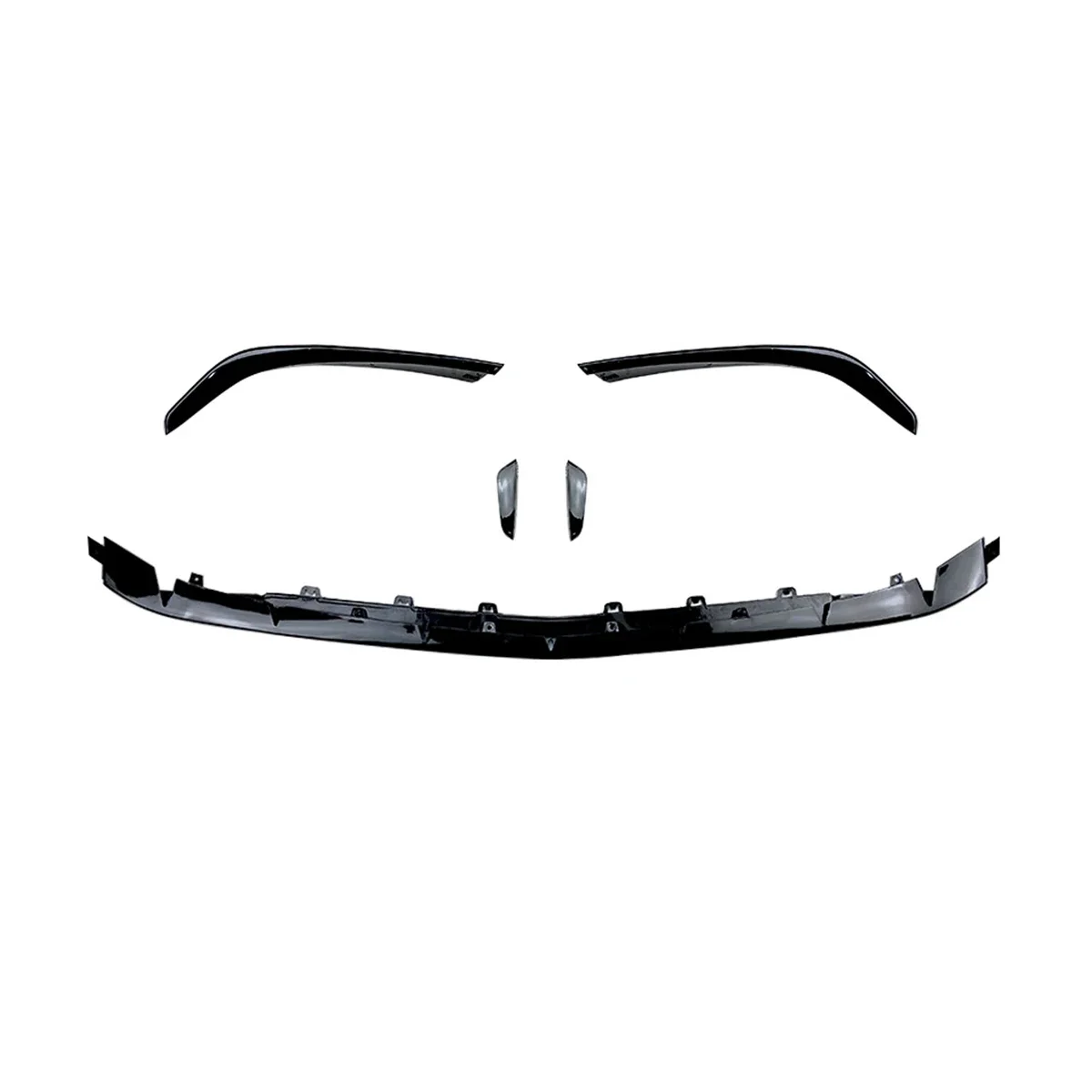 For Mercedes-Benz A-Class W177 A45 AMG 2019-2021 Front Bumper Lip Spoiler Front Bumper Protector Lower Blade Splitter