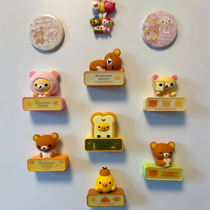 

New Original In-Stock Easy Bear Bread Series Night Light Fridge Magnet Blind Box Home Kitchen Atmosphere Decoration Toys Gifts