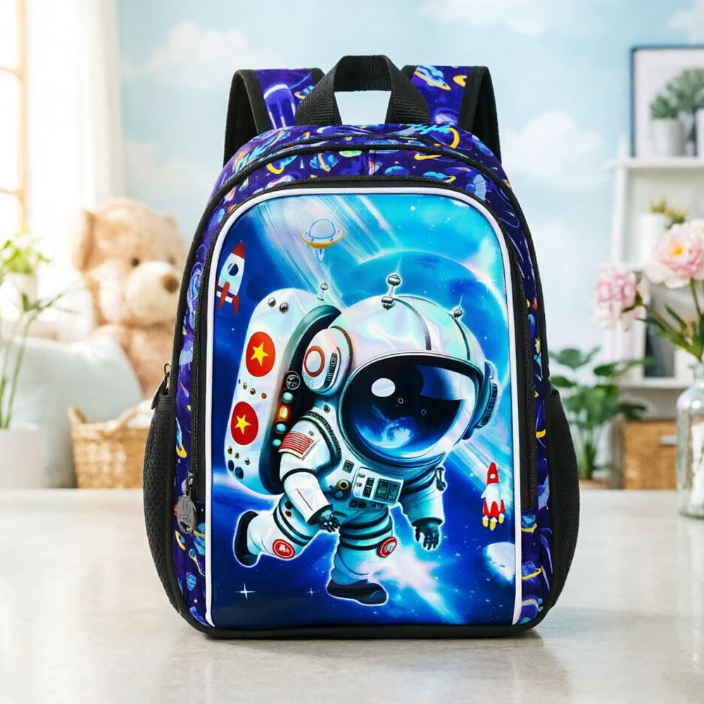 

Astronaut-Themed Backpack for Toddlers and Preschool-Aged Children