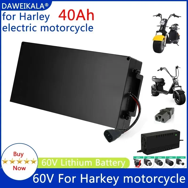 

60V 40Ah Battery electric motorcycle lithium battery waterproof 18650 Battery for two Wheel motorcycle electric scooter bicycle