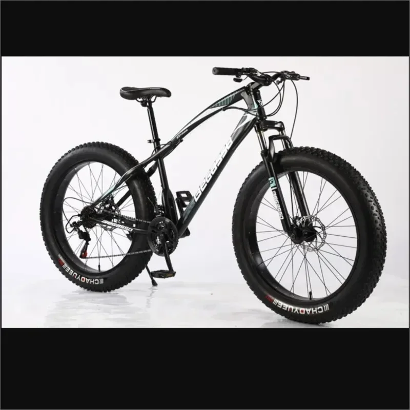 26 inch mtb 4.0 fat tires snow bike 27/30 speed Mountain bicycle steel frame Fatbike double disc brake Cross Country bicicleta