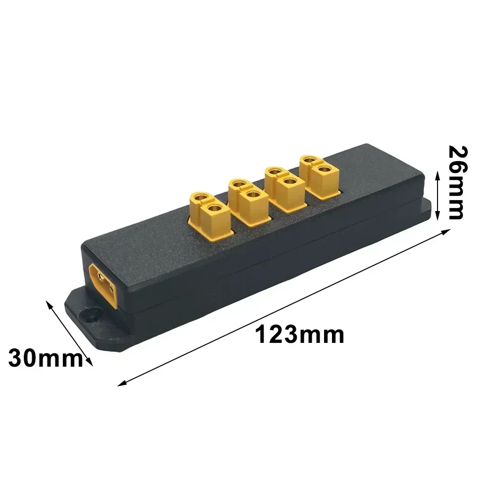 for XT60 power distribution board with dual input and four channel output power supply module for RC models and robotics