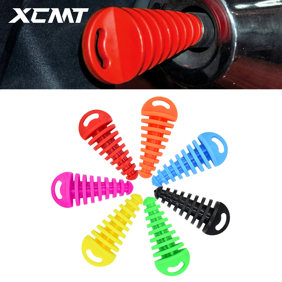 

Motorcycl Exhaust Pipe Motocross Tailpipe Air-bleeder Plug Exhaust Silencer Muffler Wash Pipe Protector For EXCF CR WRF KXF Kayo