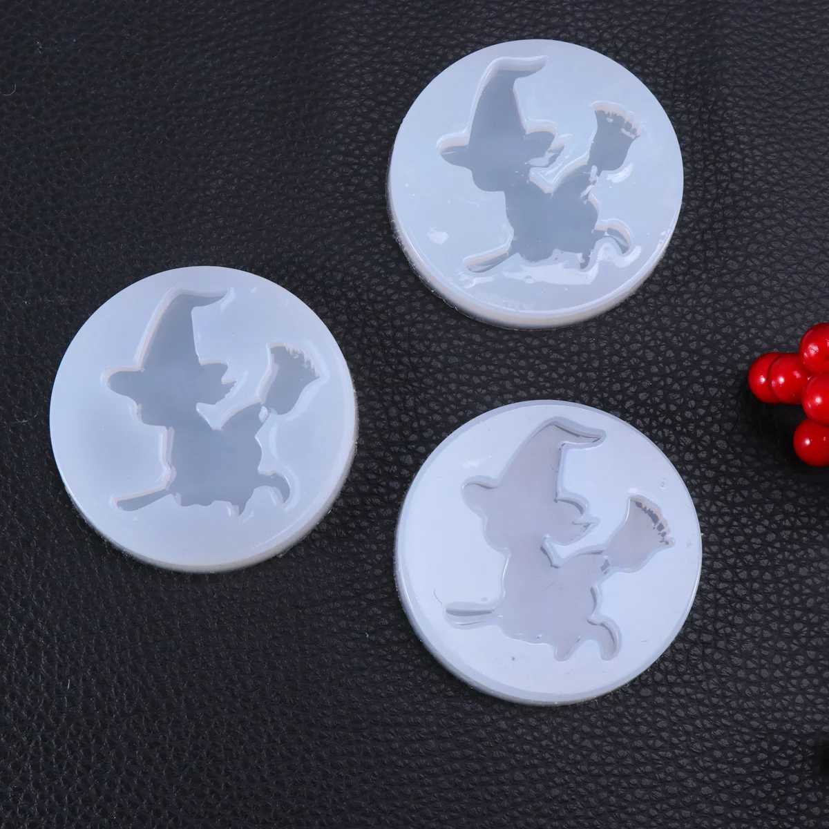 

4Pcs Witch Silicone Mold DIY Resin Jewelry Pendant Making Mold Flexible Durable Craft Tool for Handmade Accessories