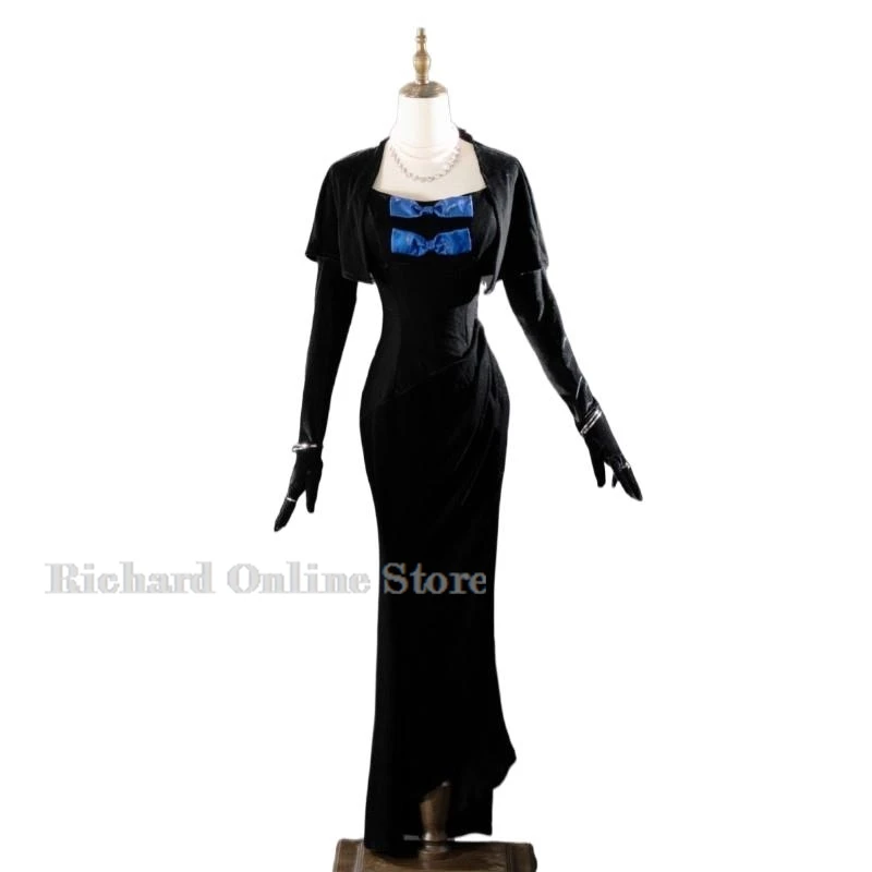 Anime Panty Stocking Anarchy Cosplay Costume Lolita Fancy Evening Dress Casinos Velvet Gown Halloween Party Clothes Dress up