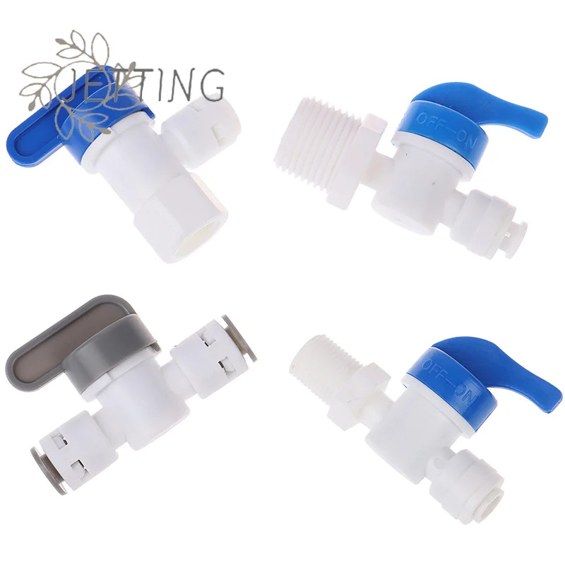 

Hot Fit 1/4 OD Tubing Hose Quick Connection Pipe Control Fittings Plastic Water Purifier RO System Aquarium Fittings