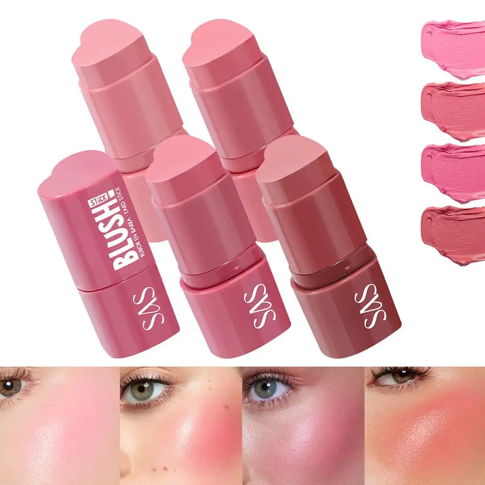 Muti-Funktionale Rouge Stick Einfache Farbe Rouge Rouge Farbe Creme Rendering Aufhellung Hohe Make-Up Haut Ton Wasserdicht W6P1