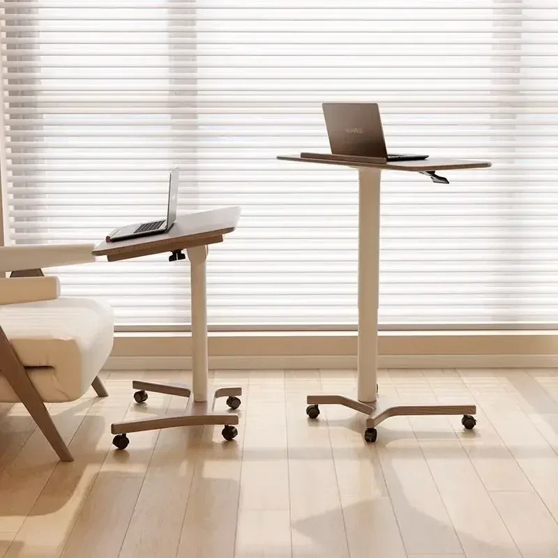 Lifting computer desk, desk, small apartment table, home study table, worktable foldable, mobile and adjustable beside the bed