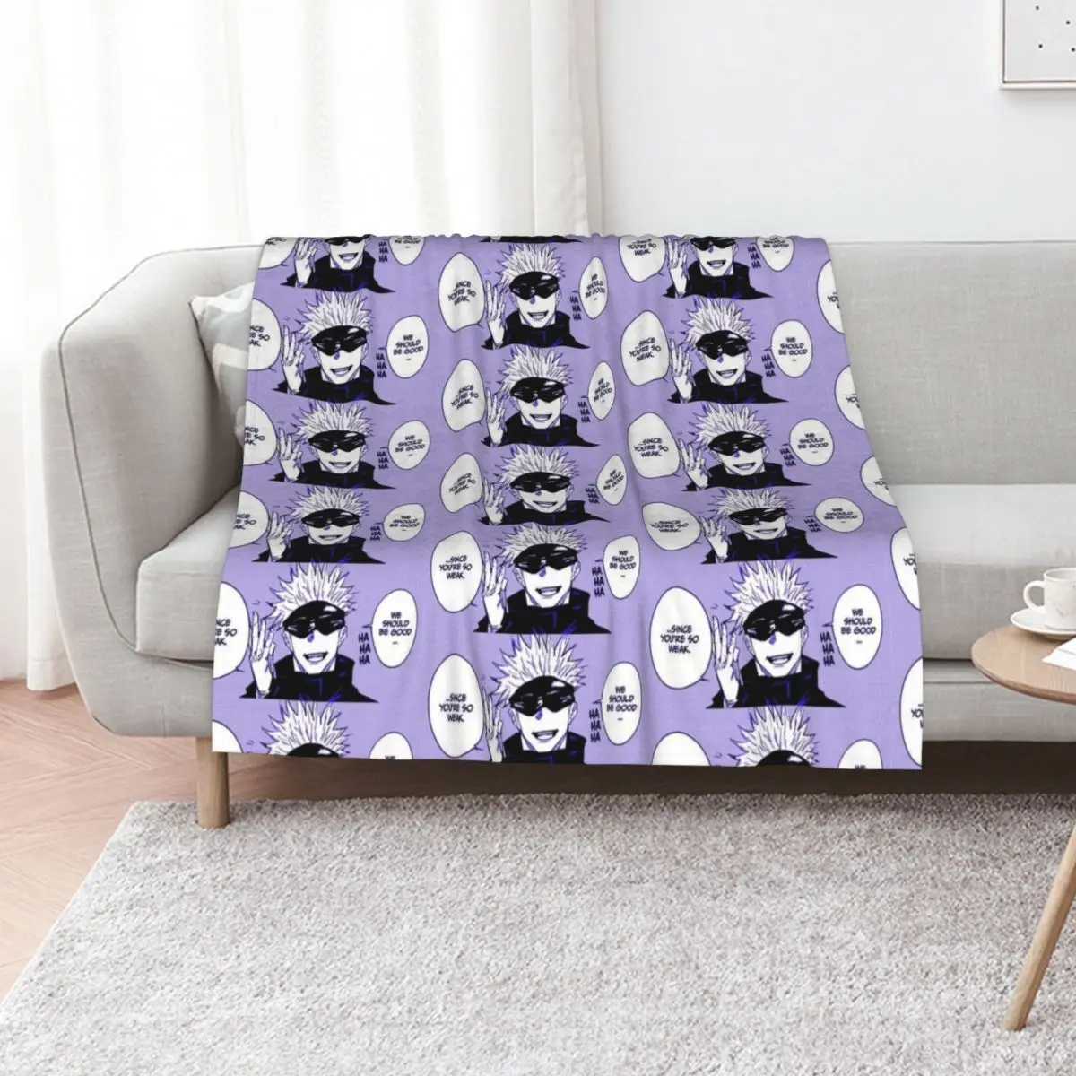 

Gojo manga - Yowai mo Throw Blanket Thin Bed Stuffeds Warm Blankets