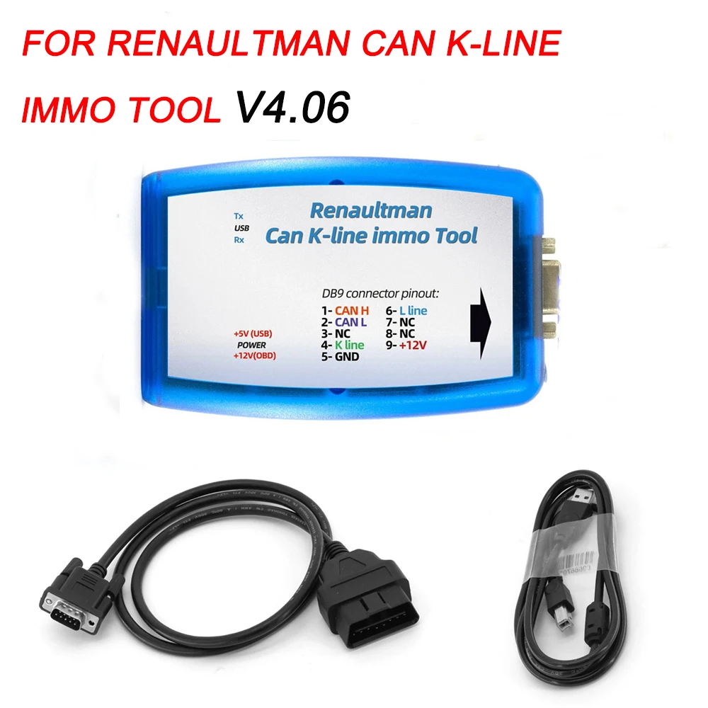 Renault V4.06 CAN/K-line Immo Tools Newest For OBDII Fully Automatic ECU Programmer R/ W EEPROM Renault ECU Tool