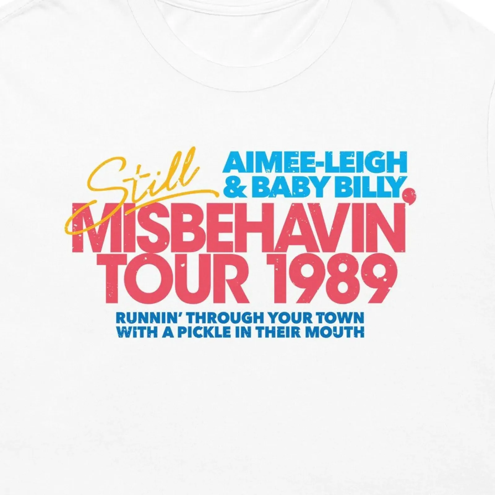 Misbehavin amp 39 T Shirt Alternate Colour vintage Washed Stylish graphic Comfortable fashion Stretched designer clothes