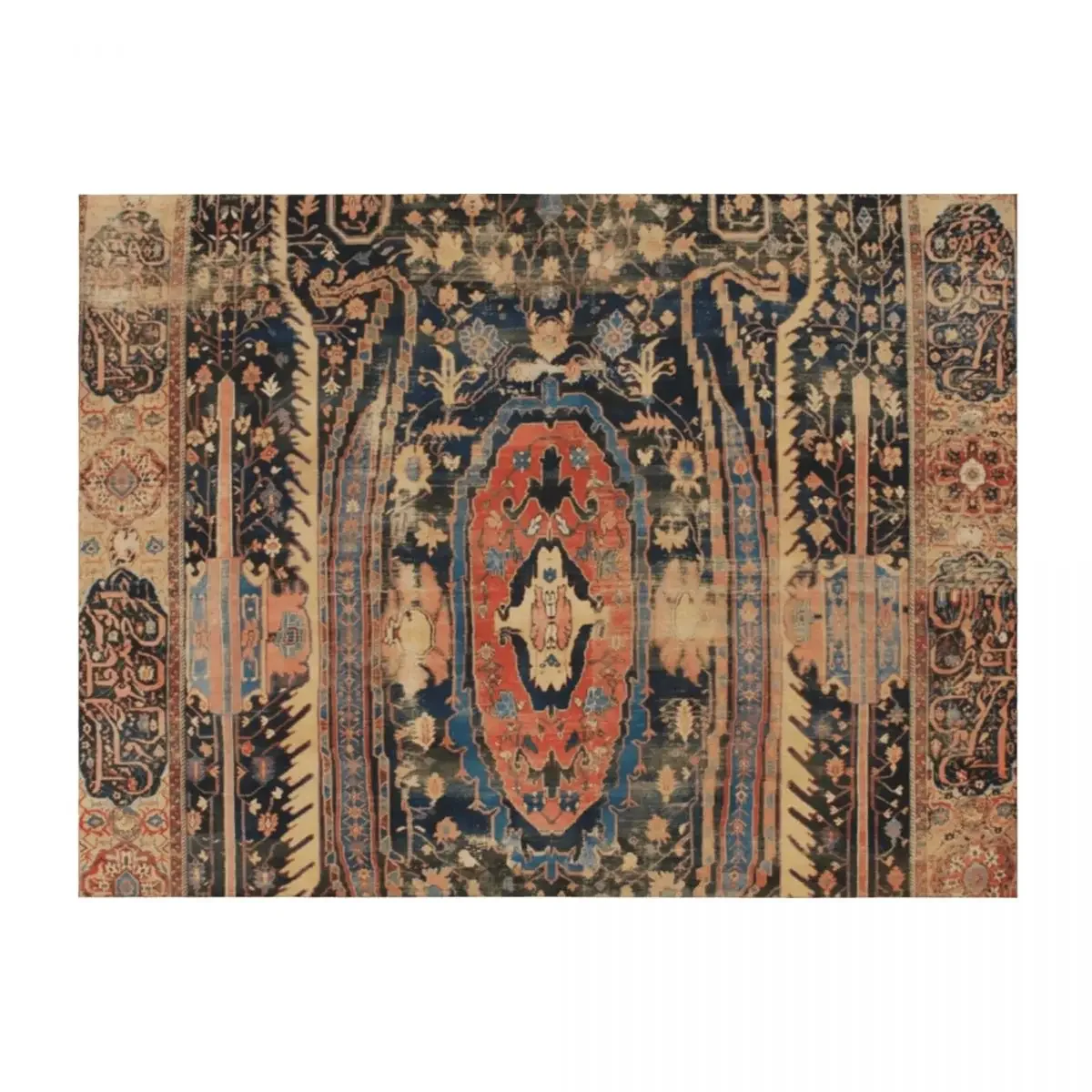 

Ziegler Sultanabad West Persian Rug Print Throw Blanket warm for winter Furry Bed linens Blankets For Baby Blankets