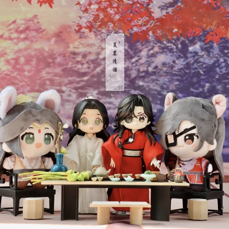 جديد حقيقي Mingyue Loulan سلسلة Tian Guan Ci Fu Xie Lian Hua Cheng ألعاب من القطيفة الكرتون لطيف دمية معلقة سلاسل المفاتيح ديكور الهدايا #6