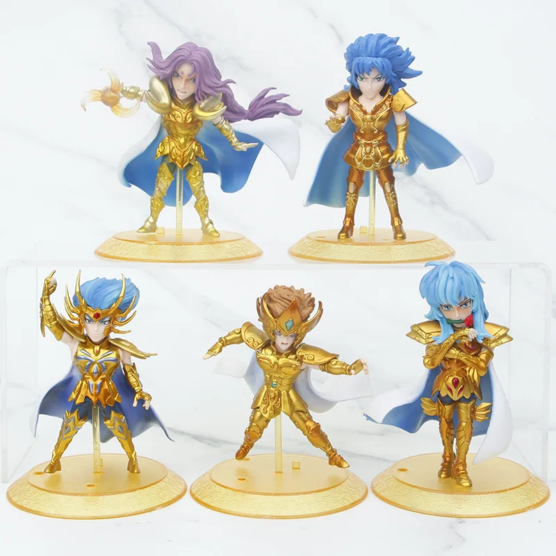 Anime Japonês Saint Seiya, Pano Mito, Leão, Aiolia, Aquário, Camus, Câncer, Máscara da Morte, Zodíaco Dourado, Ação Cavaleiro, 11cm