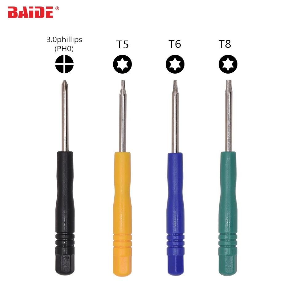 

3.0mm Mini Screwdriver 0.6Y 1.2 Torx T4 T5 T6 T8 T10 1.5 3.0 Phillips PH0# 0.8 Pentalobe Screw Driver 500pcs/lot