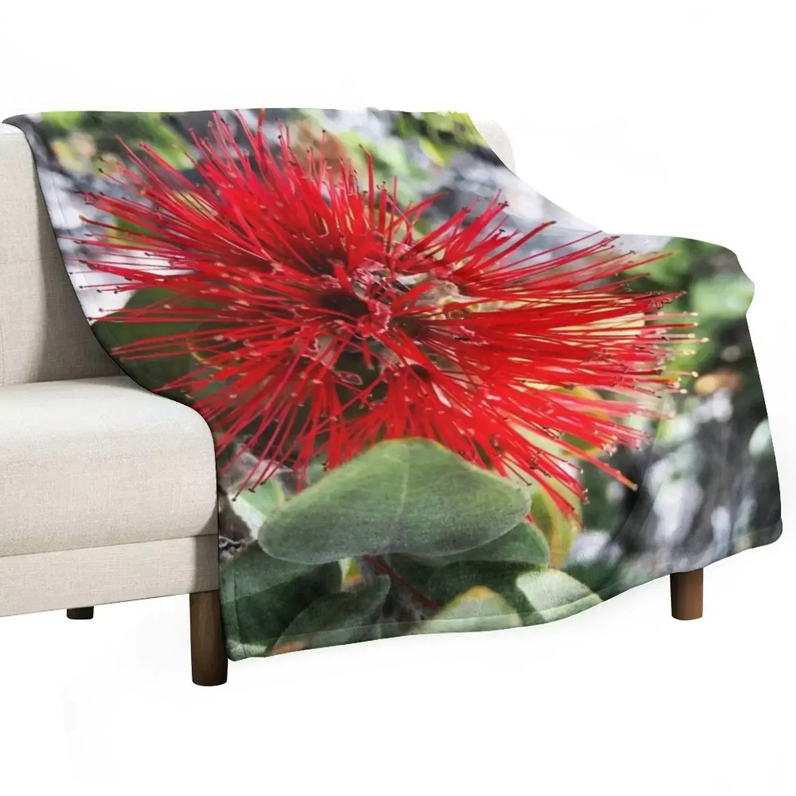 Ohia Lehua Throw Blanket Decoratives Sofas Blankets