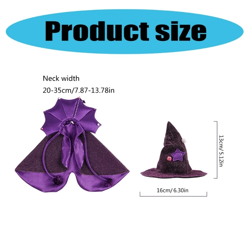 Halloween Cats Costume Hat Pet Vampires Cloaks Kittens Puppy Gentleman Cosplay Hat Festival Cosplay Party Accessories