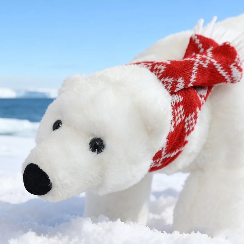 45/60CM Simulation Eisbär Plüsch Spielzeug Nette Stofftier Kissen Bär Puppen Für Geburtstag Weihnachten Geschenke – Detail 19
