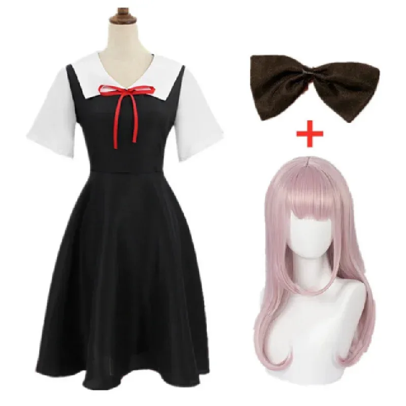 Nuevo 2025 -Sama: Love Is War Shinomiya Kaguya disfraces Cosplay Fujiwara Chika ropa de Anime para adultos vestido de mujer ☆ ★ ☆ ★ qq
