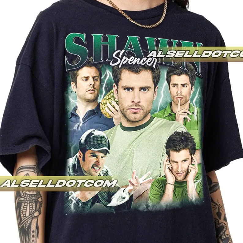 Limited Shawn Spencer Psych Vintage Shirt Gift for Woman anda Man